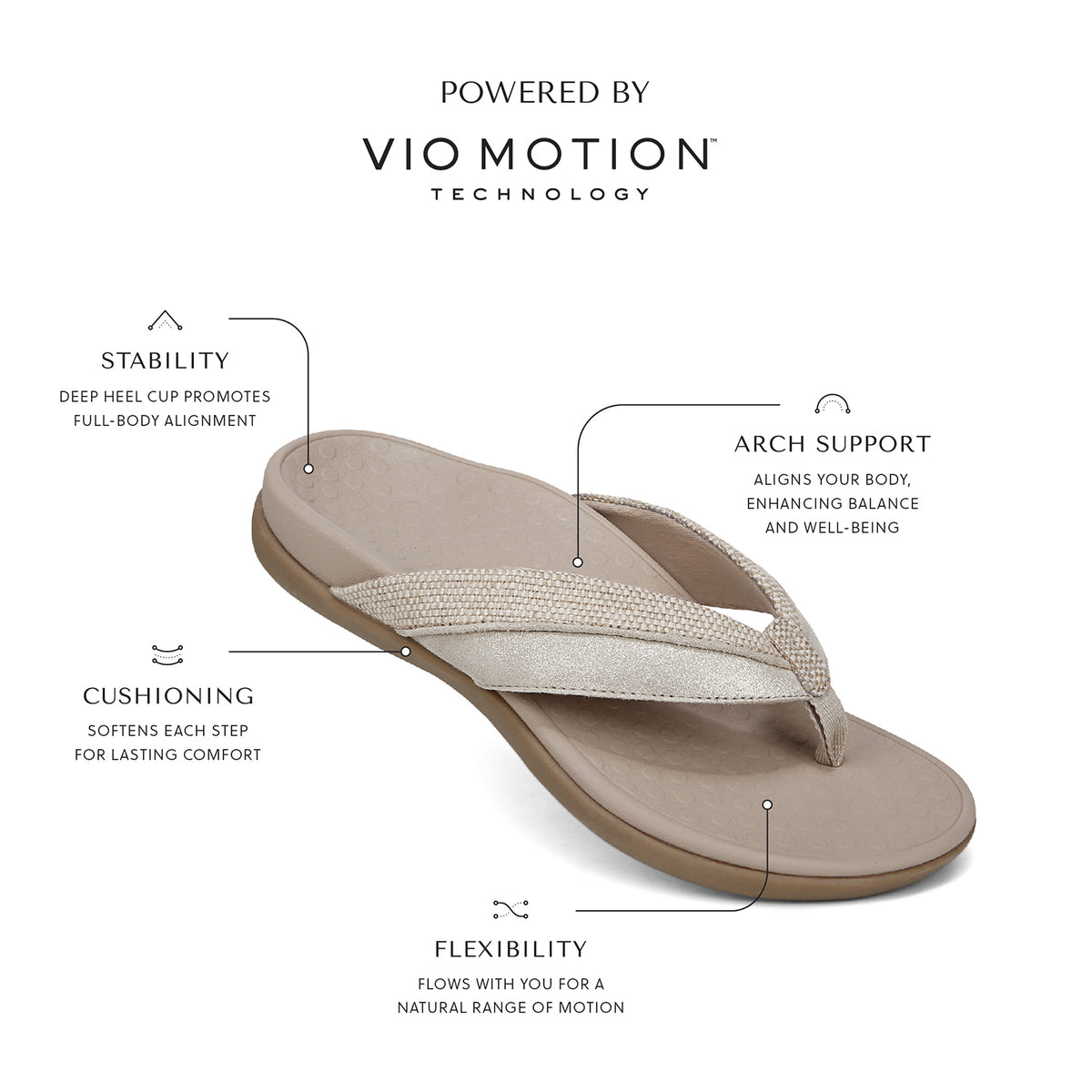 Tide Shore Women's Sandals - Natural Gold