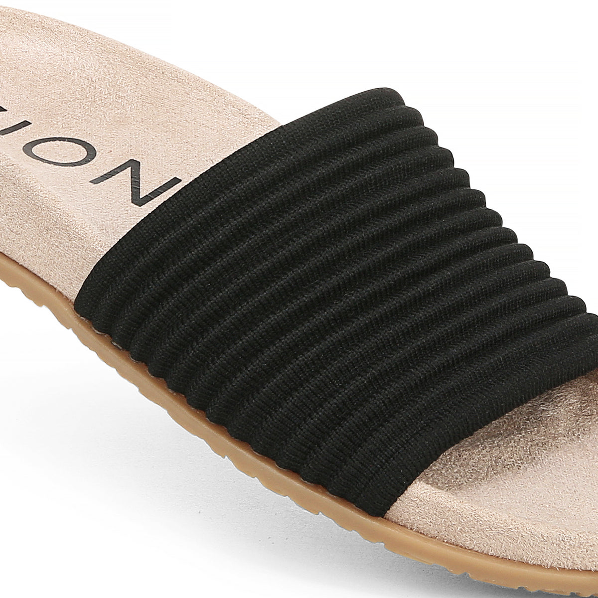 Evie Compression Knit Women's Sandals - Black