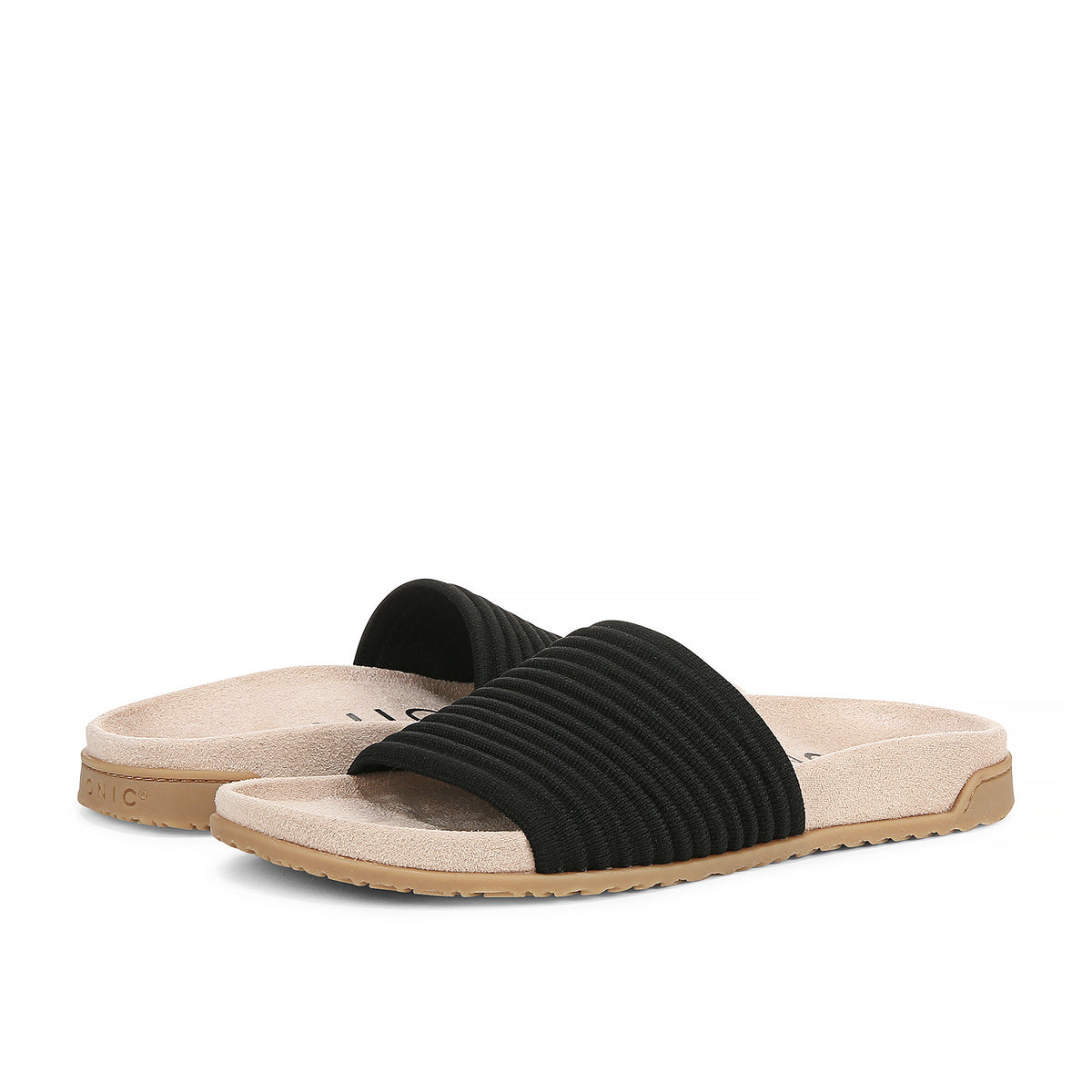Evie Compression Knit Women's Sandals - Black