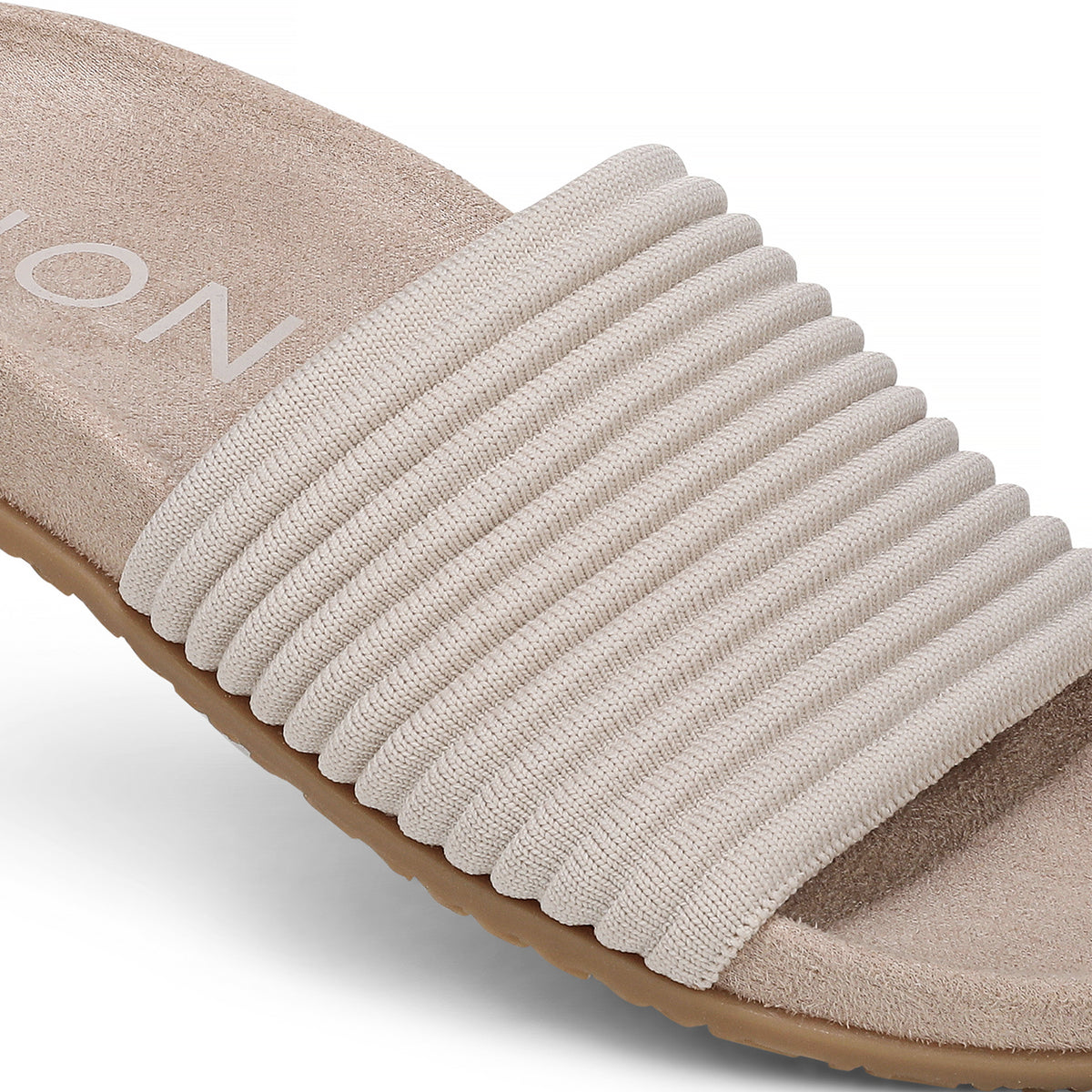 Evie Compression Knit Women's Sandals - Cream