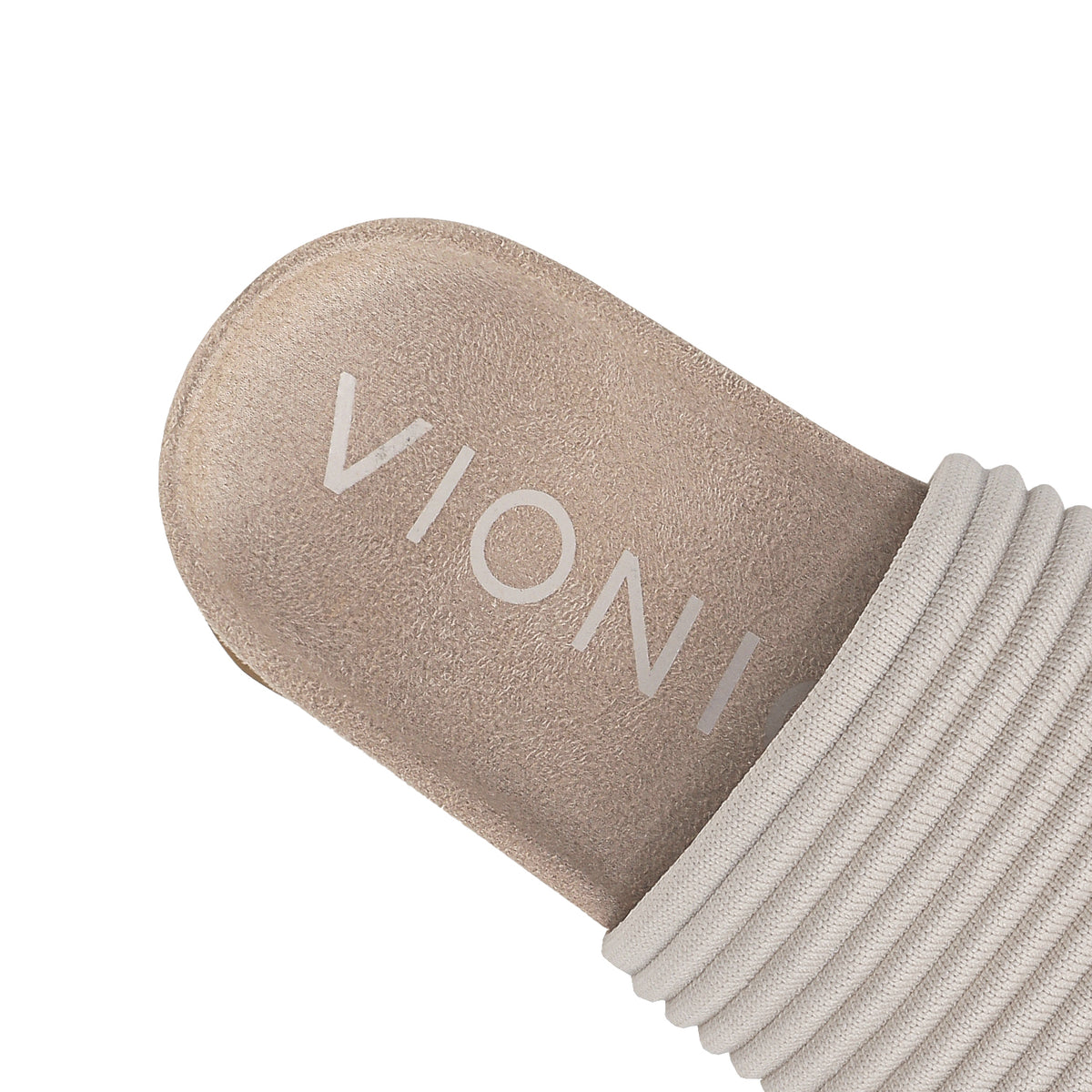 Evie Compression Knit Women's Sandals - Cream