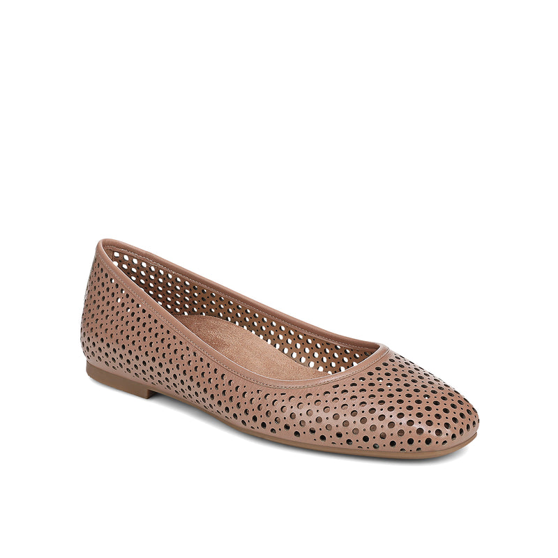 Hyacinth Orinda Perf Women's Flats Shoes - Mocha Mousse