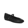 Hyacinth Almeda Women's Flat Shoes - Black Snake Suede