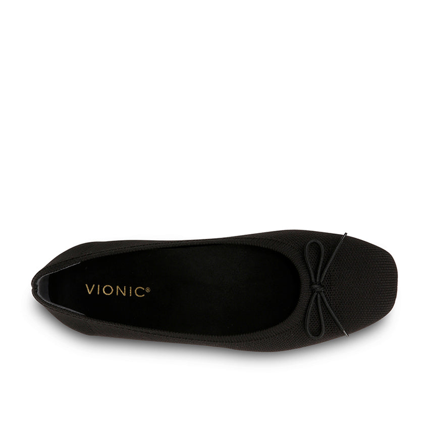 Hyacinth Klara Knit  Women's Flat Shoes -Black