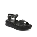 Pasadena Mar Women's Heel/Wedge Sandals -Black