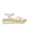 Pasadena Mar Women's Heel/Wedge Sandals -Cream