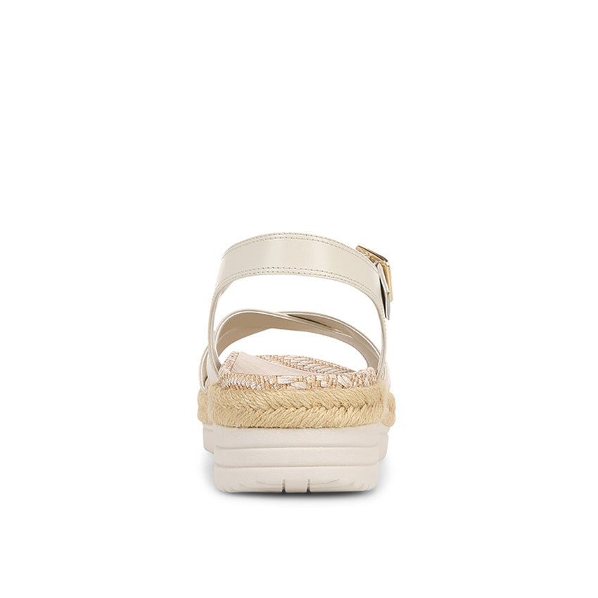 Pasadena Mar Women's Heel/Wedge Sandals -Cream