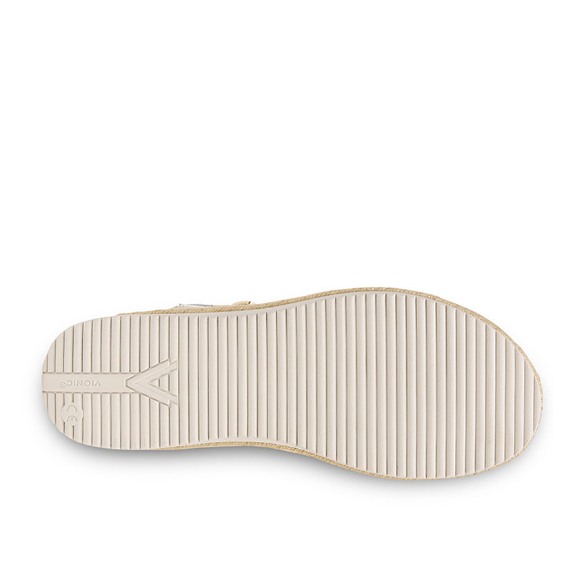 Pasadena Mar Women's Heel/Wedge Sandals -Cream