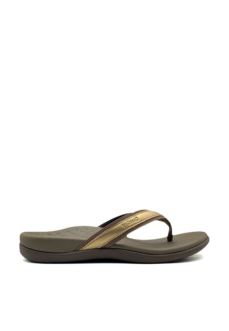 Tide II Toe Post Women's Sandals - Bronze Metallic