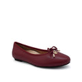 Azalea Faye Women's Flat Shoes - Burgundy