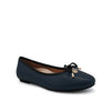Azalea Faye Women's Flat Shoes - Navy Black