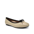 Azalea Faye Women's Flat Shoes - Nude Black