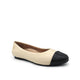 Azalea Peyton Women's Flats Shoes - Black Nude