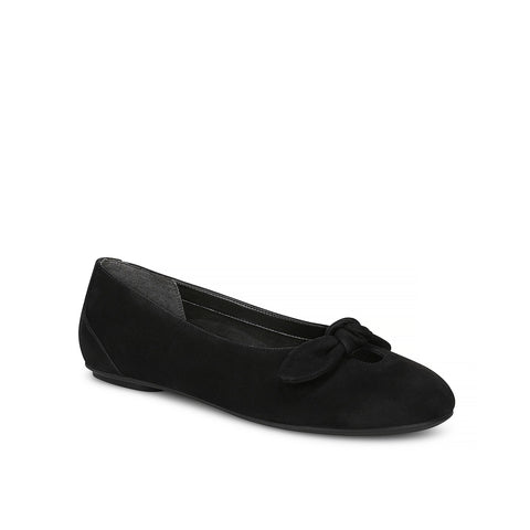 Tara Tilly Women's Flat Shoes - Black Suede