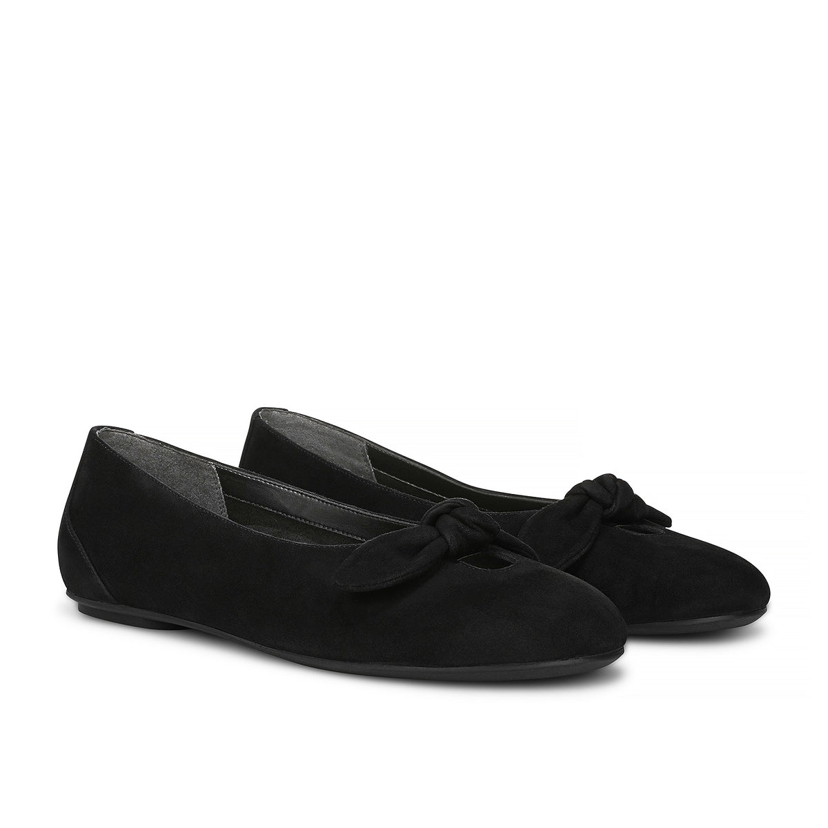 Tara Tilly Women's Flat Shoes - Black Suede