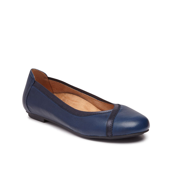 Ladies navy shop flats