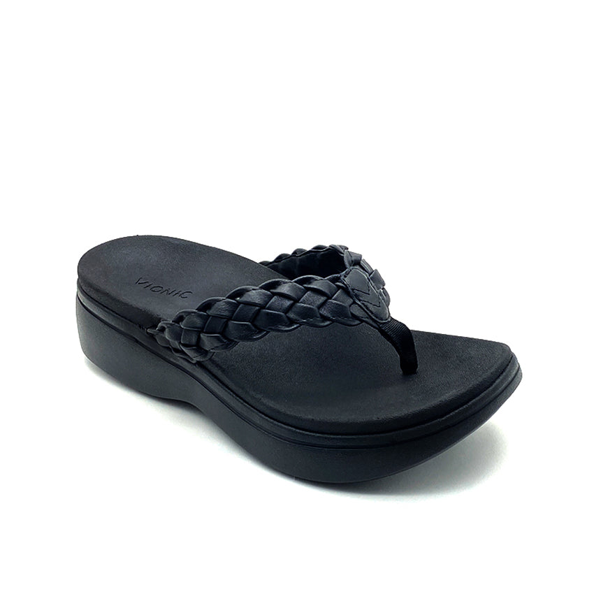 Sunrise Kenji Women's Wedge Sandals - Black